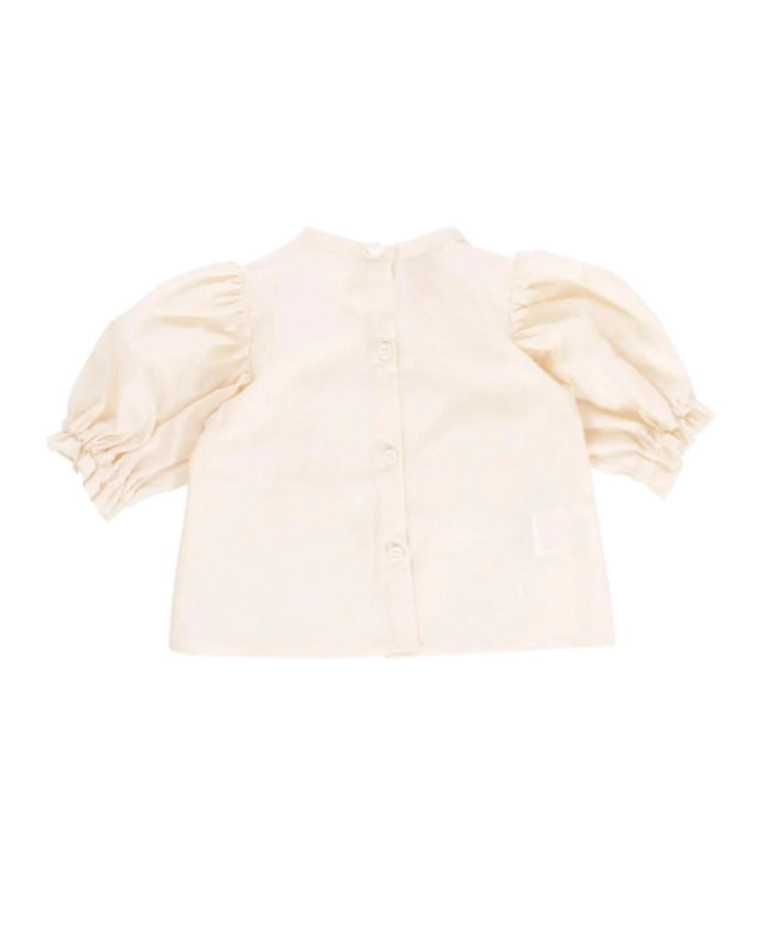 Cocò et Mamà Camicia Luna Baby Crema per Neonate