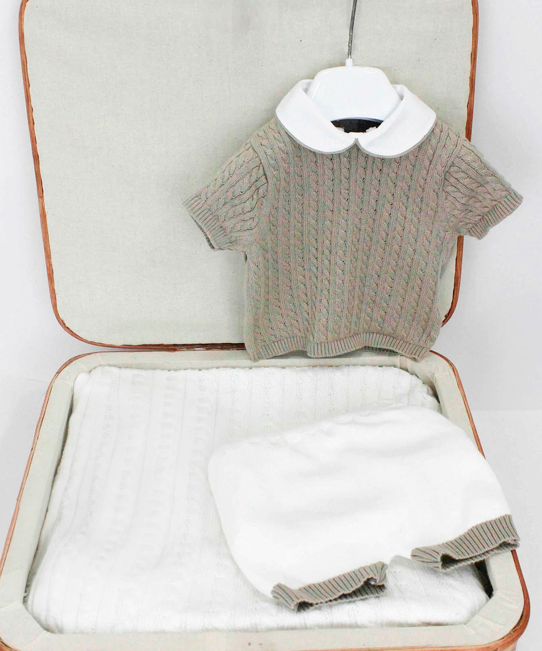 Le Coconne Completo Bianco/Beige per Neonati