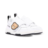 Moschino Kids Sneakers Bianco con Logo Teddy Unisex
