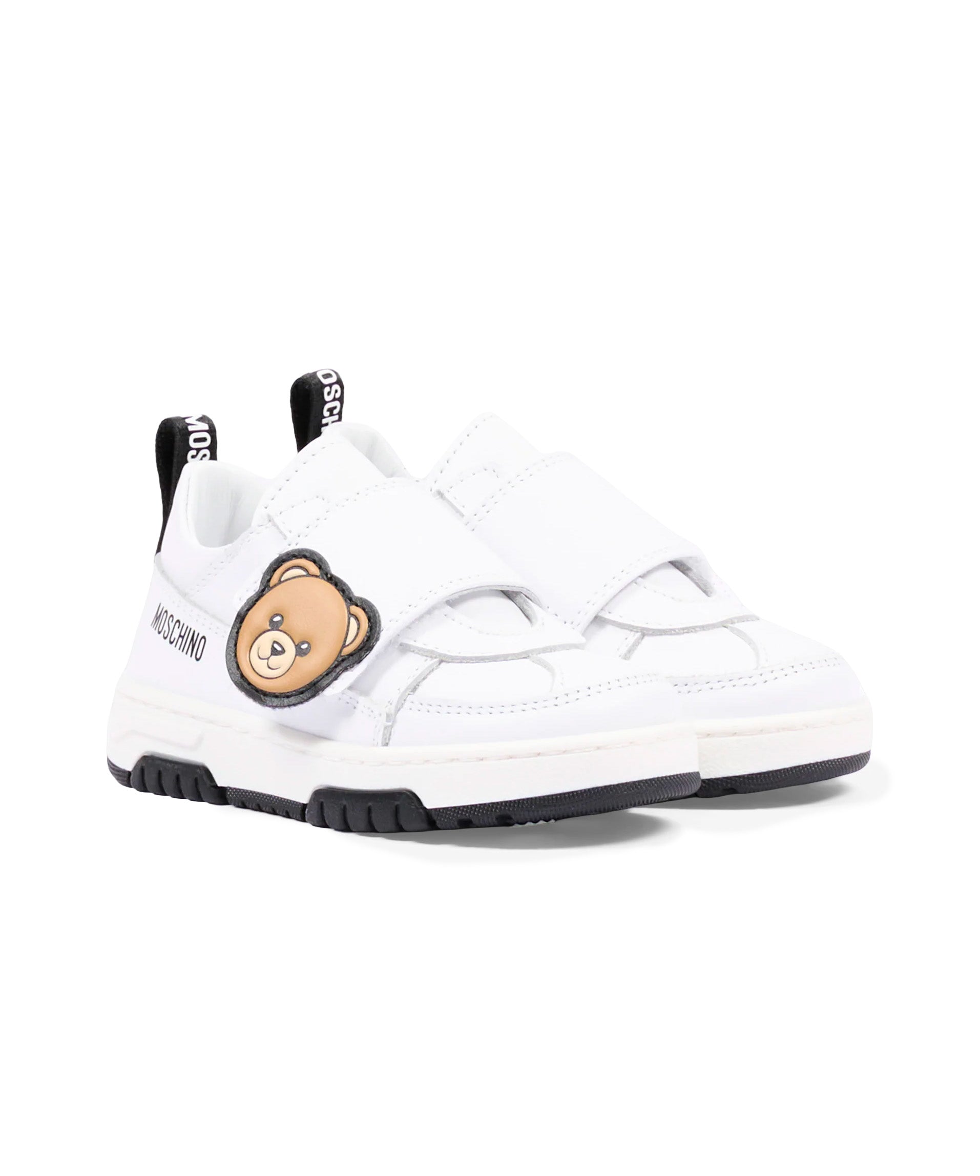 Moschino Kids Sneakers Bianco con Logo Teddy Unisex