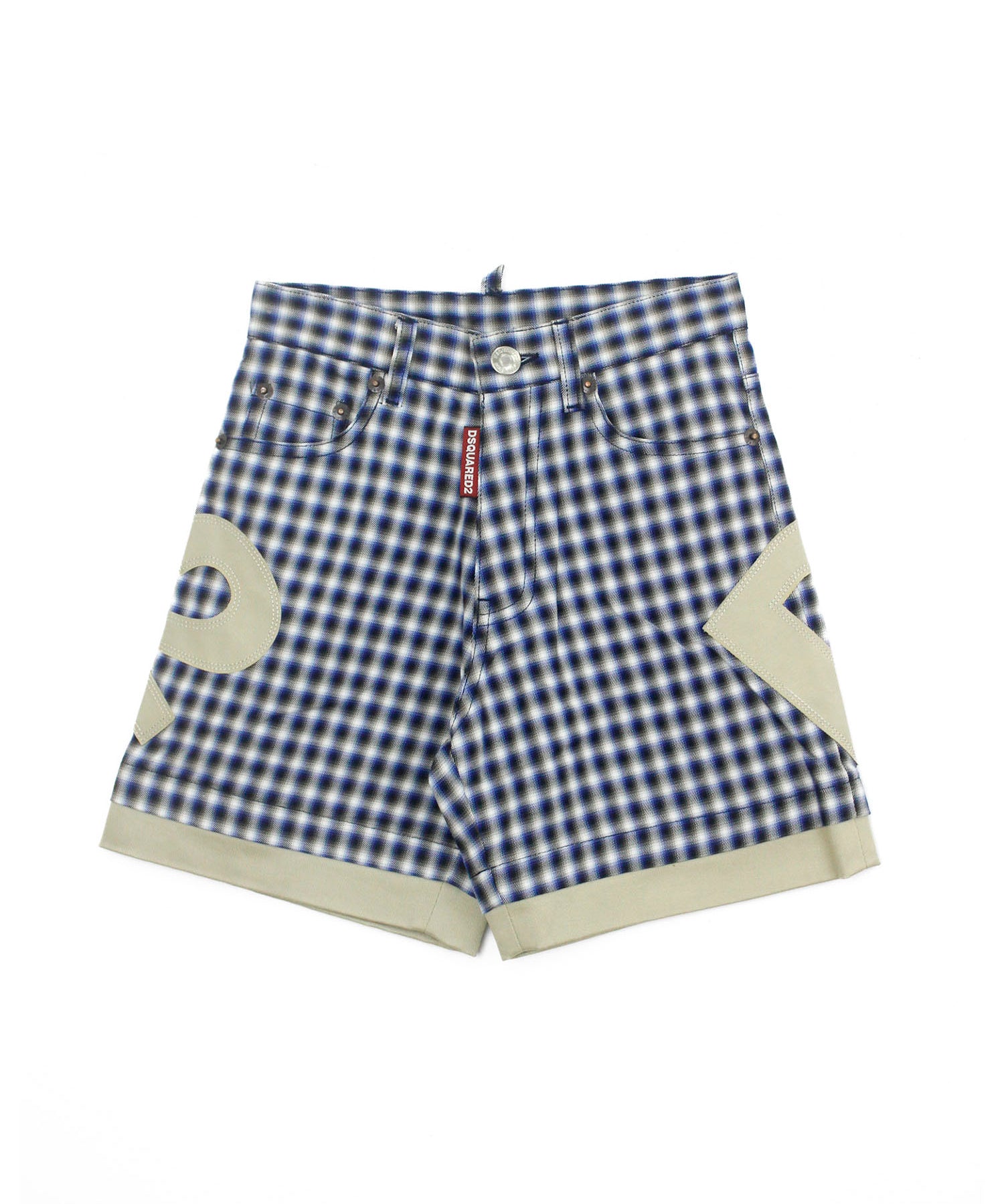 Dsquared2 Kids Bermuda a Quadri con Logo per Bambini