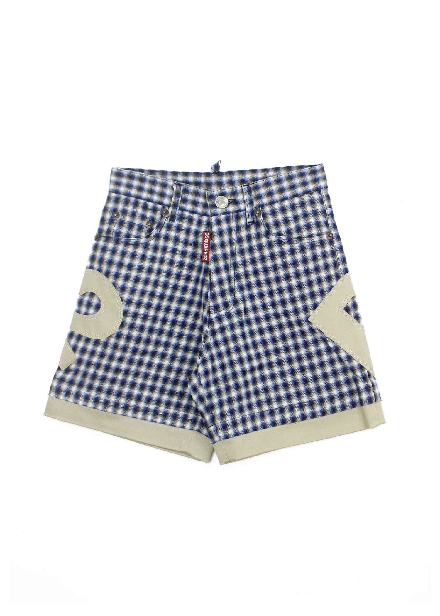 Dsquared2 Kids Bermuda a Quadri con Logo per Bambini