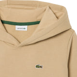 Lacoste Kids Felpa Beige con Cappuccio e Logo Unisex