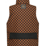 Sprayground Kids Giubbino Smanicato Puffer Double Face Nero e Marrone Unisex