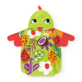 Tuc Tuc Telo Mare Stampa Birds Verde per Neonate