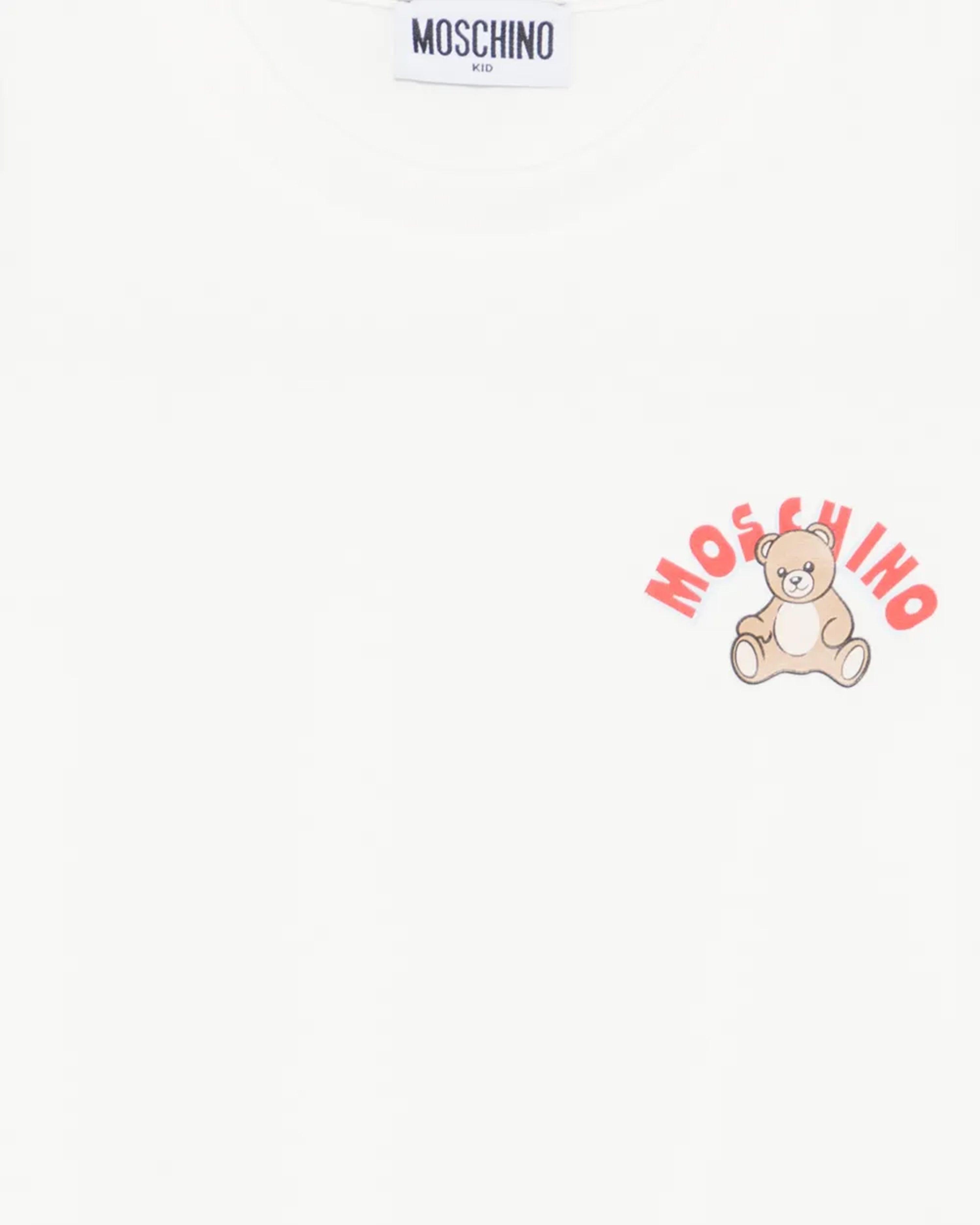 Moschino Kids T-shirt Panna con Teddy Bear per Bambini