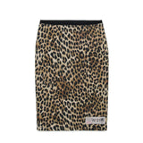 N21 Kids Gonna Longhette Animalier con Patch Logo per Bambine