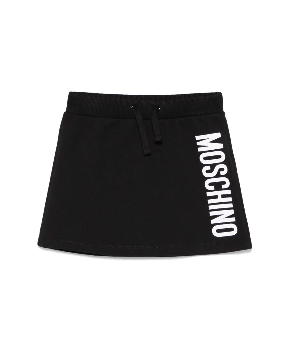 Moschino Kids Gonna Nera con Logo per Bambine