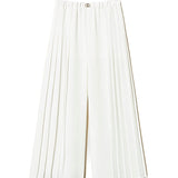 Twinset Kids Pantaloni Bianchi Plissettati per Bambine