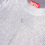 Diesel Kids Abito Argento All-over Mylar per Bambine (dettaglio)