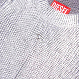 Diesel Kids Abito Argento All-over Mylar per Bambine (dettaglio)