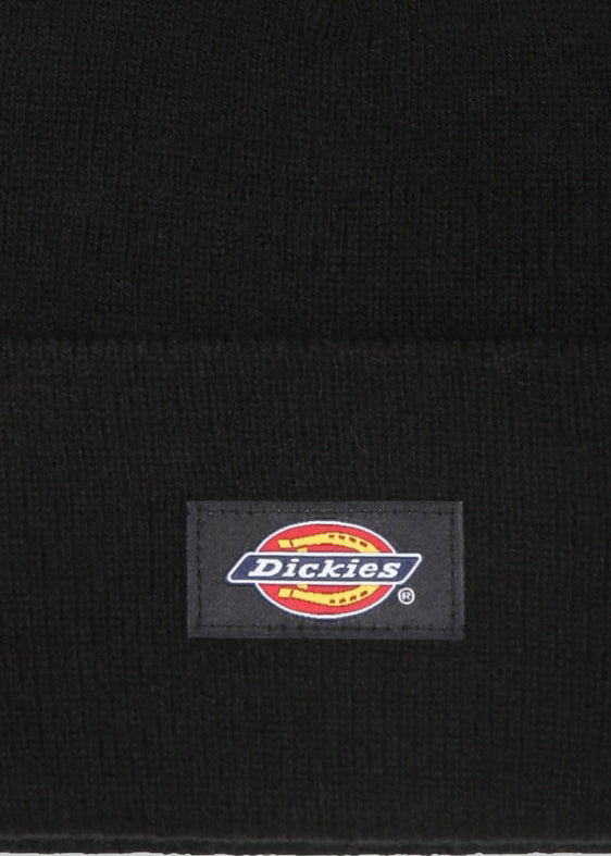 Dickies Kids Cappello Beanie Nero con Logo per Bambini (dettaglio)