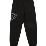Diesel Kids Pantaloni Jogger Neri con Oval D