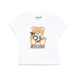 Moschino Kids T-shirt Bianca con Stampa Toy per Neonati