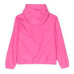 Save The Duck Kids Giubbino Fucsia con Cappuccio con Patch Logo