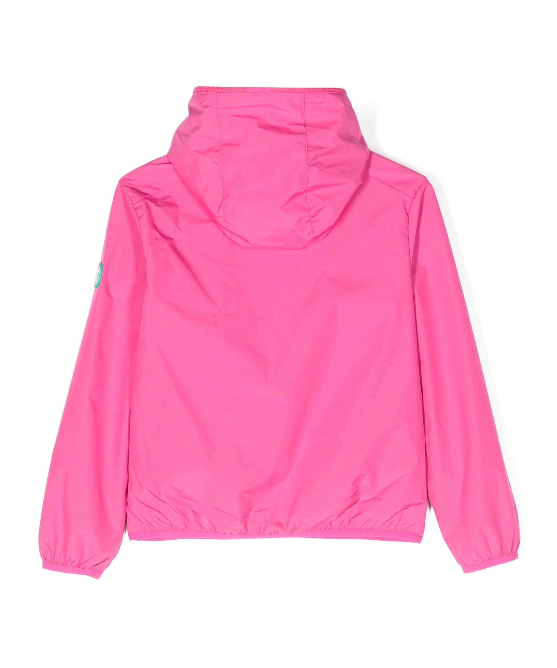 Save The Duck Kids Giubbino Fucsia con Cappuccio con Patch Logo