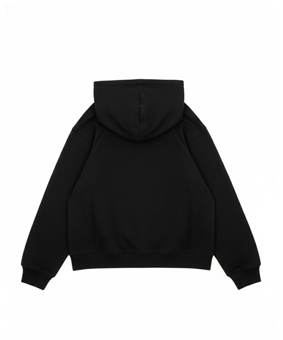 Felpa Calvin Klein Calvin Klein Kids Felpa con Cappuccio Nera e Stampa Logo Contrasto unisex per Bambini