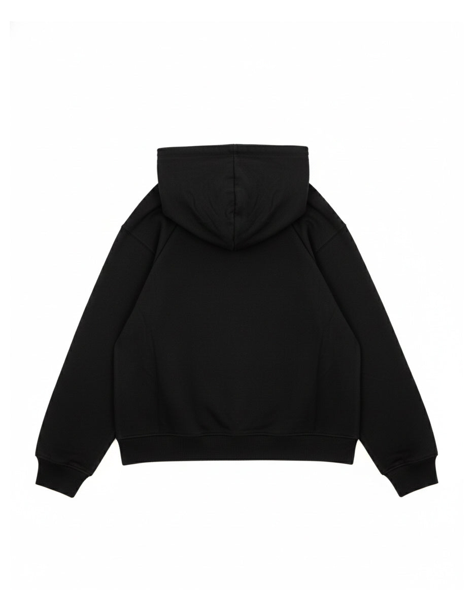 Felpa Calvin Klein Calvin Klein Kids Felpa con Cappuccio Nera e Stampa Logo Contrasto unisex per Bambini