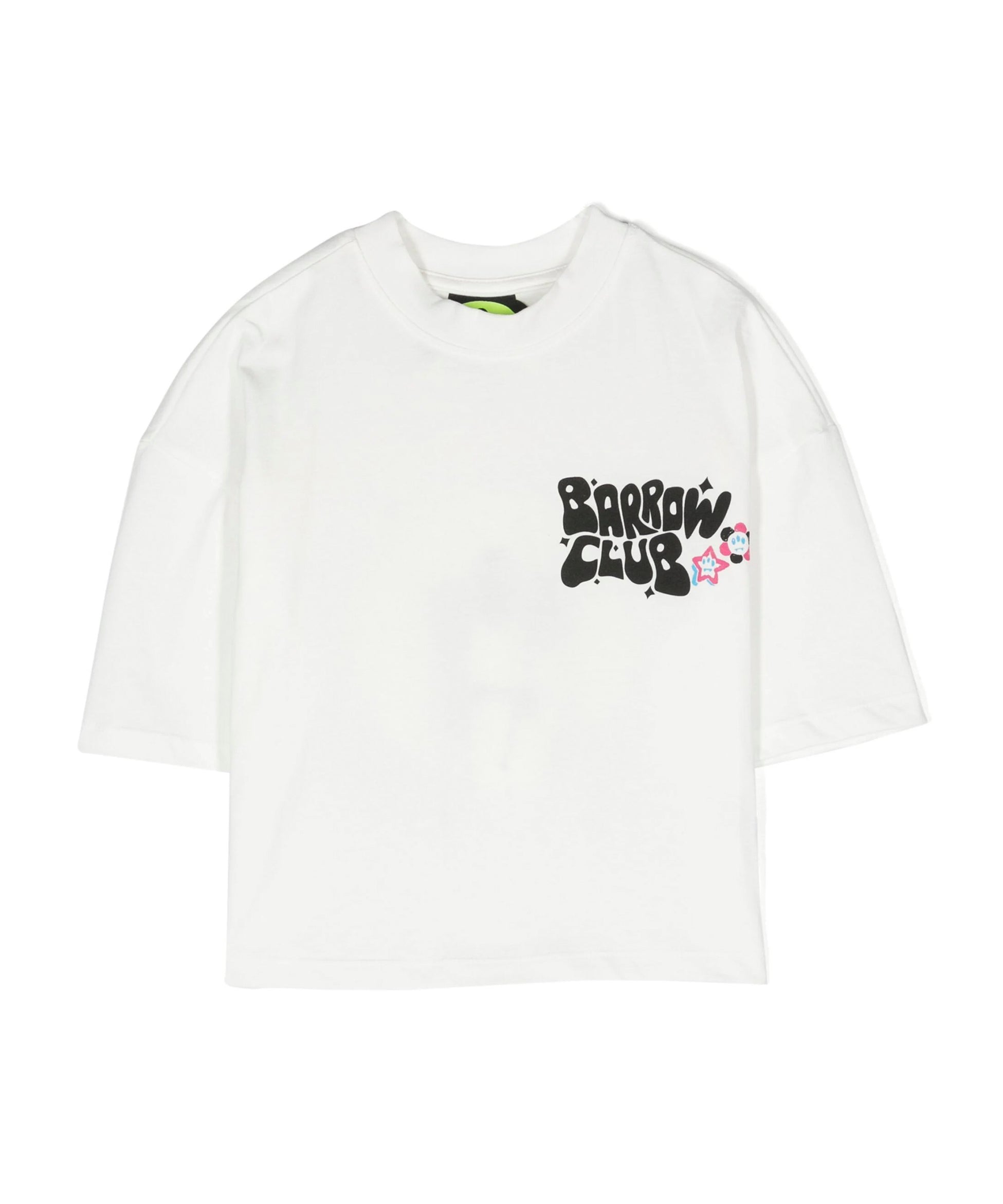 Barrow Kids T-shirt Bianca con Logo con Decorazione