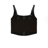 Patrizia Pepe Black Leather Top for Girls