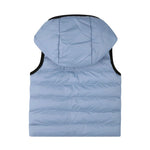 Boss Kids Piumino Smanicato Celeste Reversibile per Neonati (retro)