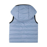 Boss Kids Piumino Smanicato Celeste Reversibile per Neonati (retro)