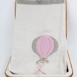 Marlù Coperta Rosa/Beige con Ricamo per Neonate