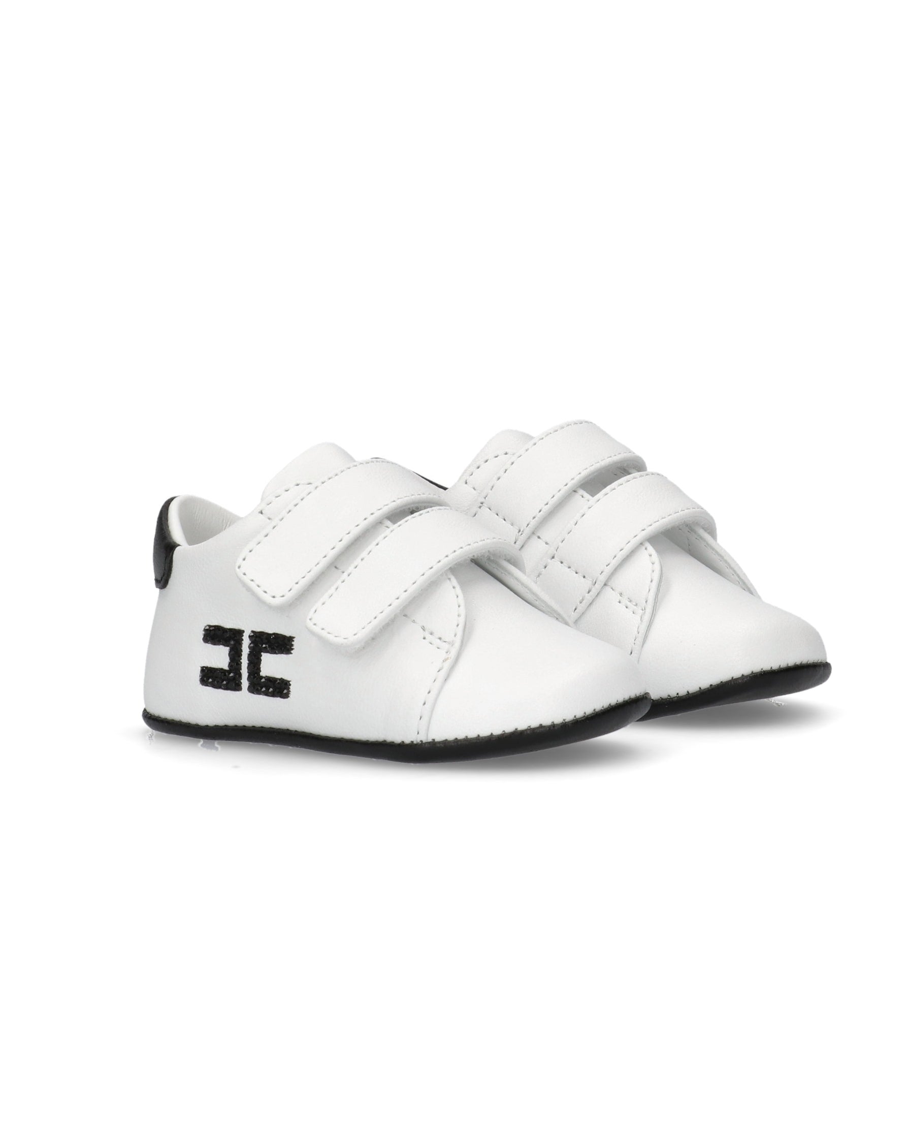 Elisabetta Franchi La Mia Bambina Sneaker Culla Bianco/nero per Neonate