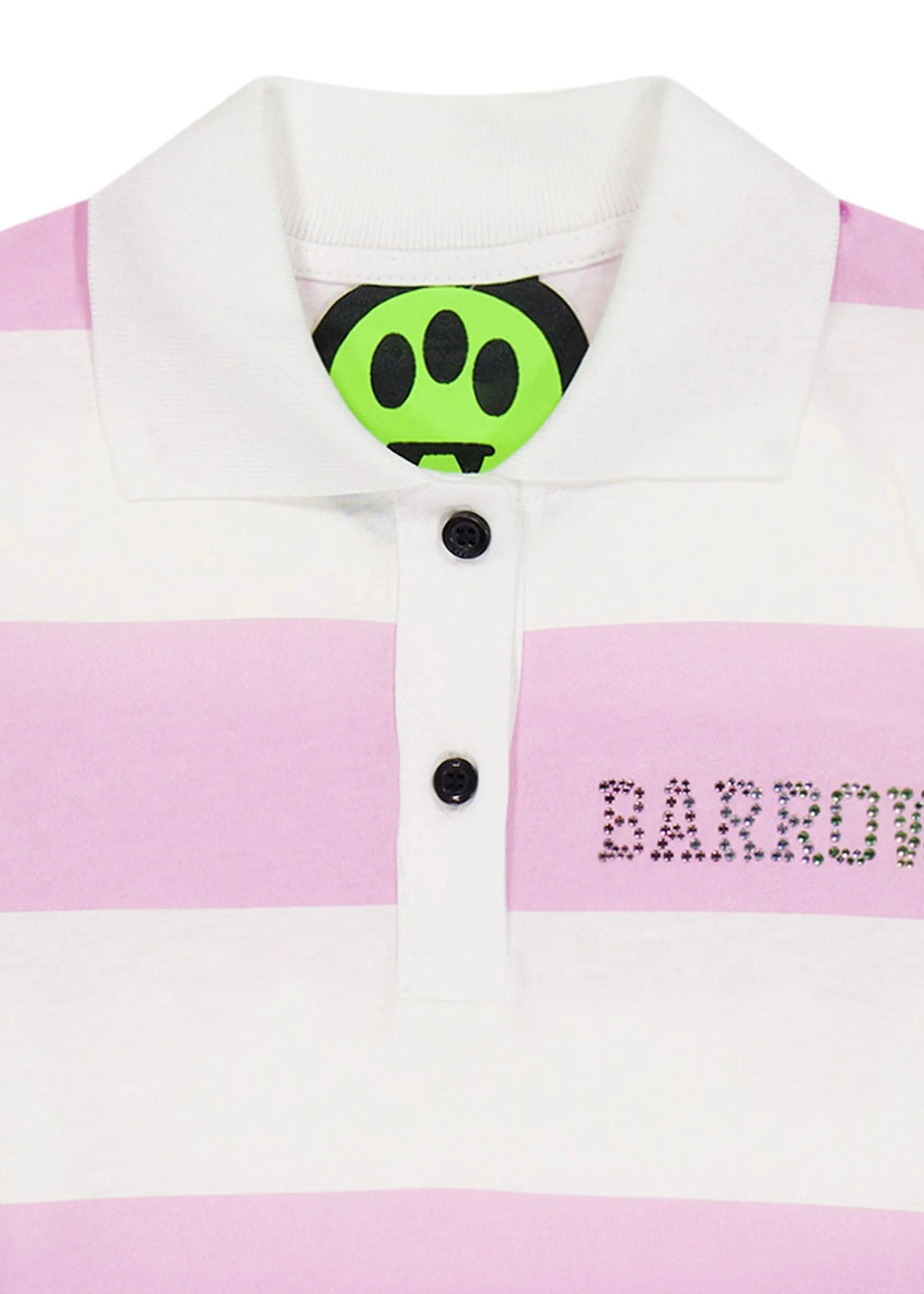 Barrow Kids Polo a Righe Bianco/Rosa per Bambine (dettaglio)