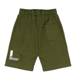Yes London Kids Bermuda Verde Oliva con Applicazione Logo per Bambini