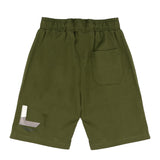 Yes London Kids Bermuda Verde Oliva con Applicazione Logo per Bambini