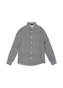 Daniele Alessandrini Camicia Fantasia Bianco/Nero per Bambini