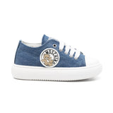 Moschino Kids Sneakers in Denim con Logo Teddy per Neonati