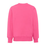 Moschino Kids Felpa Fuxia Girocollo con Stampa Teddy Bear e Logo per Bambine