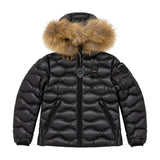 Blauer Kids Piumino trapuntato nero con pelliccia per Bambini