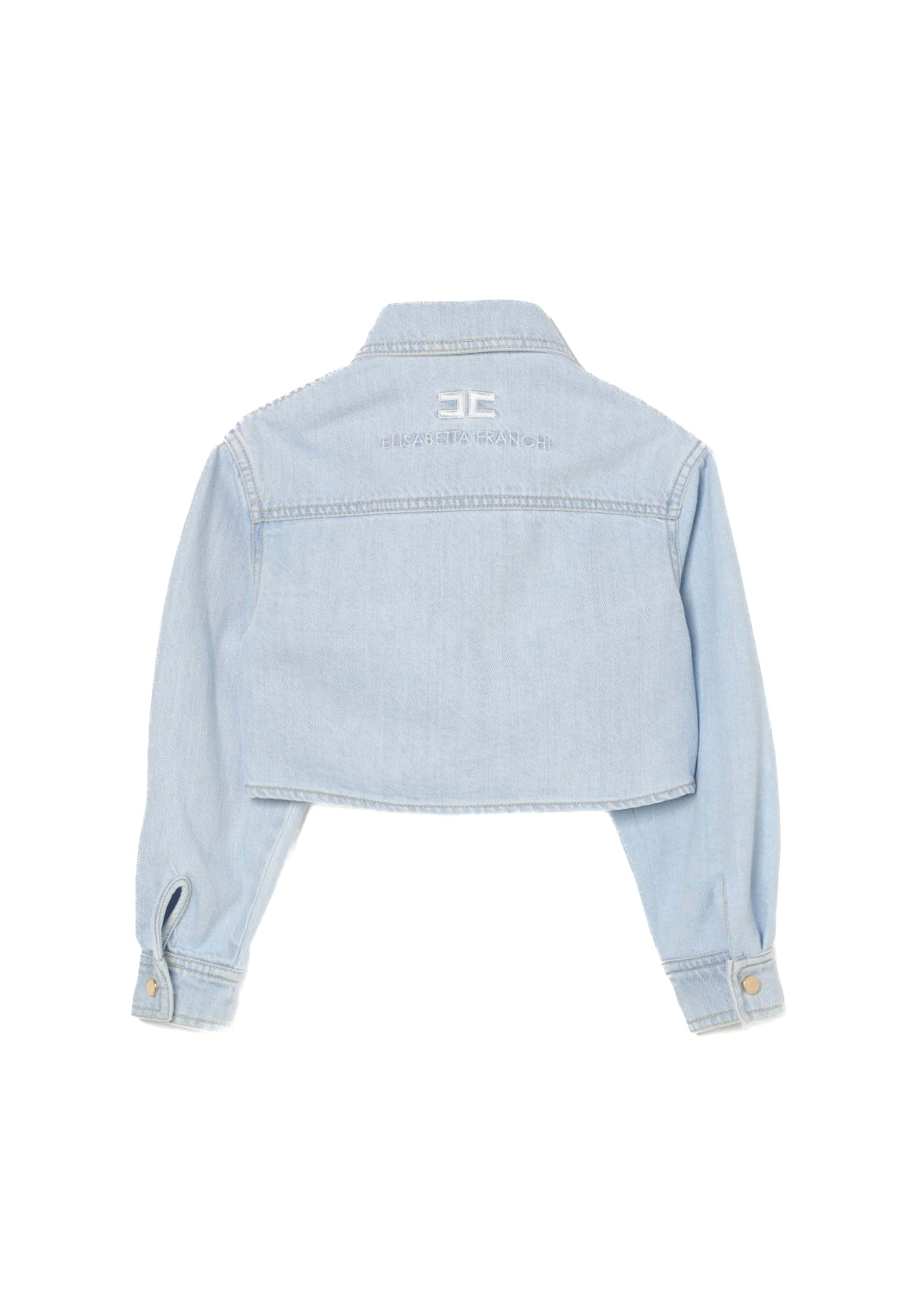 Elisabetta Franchi La Mia Bambina Camicia Jeans per Bambine