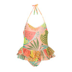 Effek Costume Monokini Fantasia Fruits con Ruches per Neonate