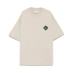 Yes London T-shirt Beige con Patch Logo per Bambini