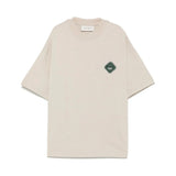 Yes London T-shirt Beige con Patch Logo per Bambini