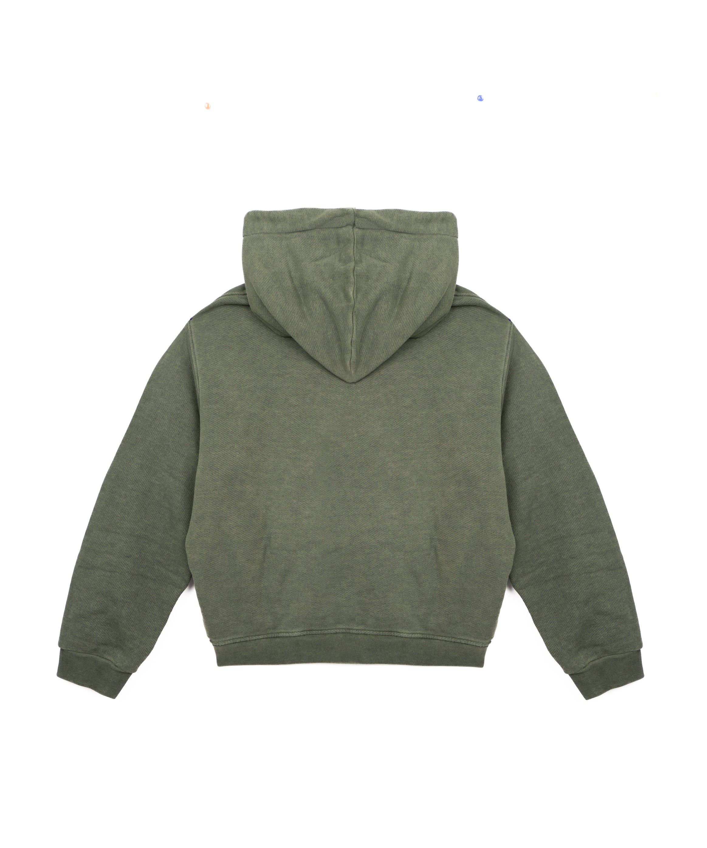 I'M Brian Kids Felpa VErde Effetto Slavato con Ricamo Logo Lato Cuore per Bambini