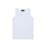 Dsquared2 Kids Canotta Bianca a Costine per Bambini