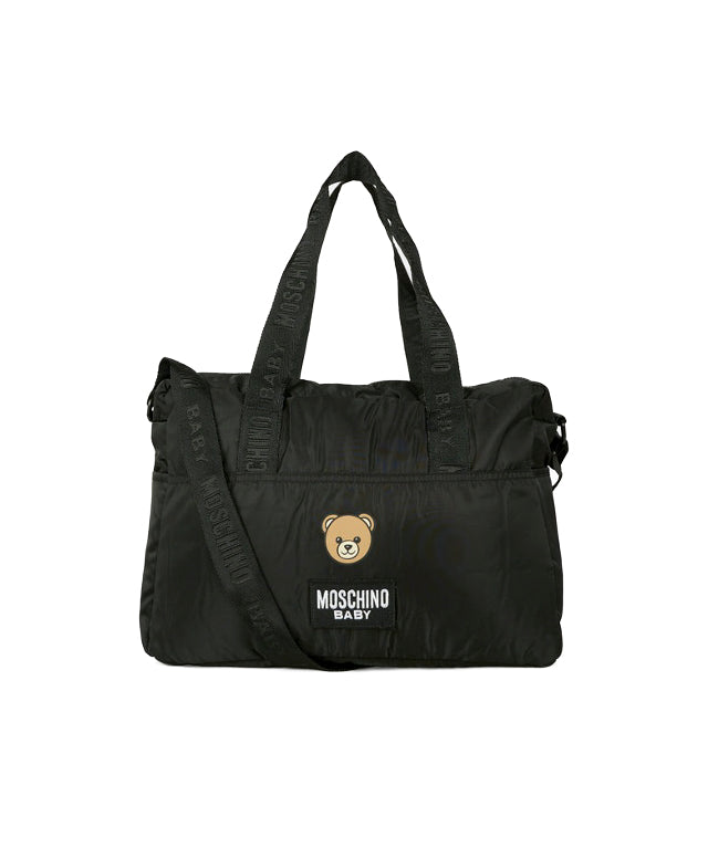 Moschino Kids Borsa Mamma Nera con Fasciatoio