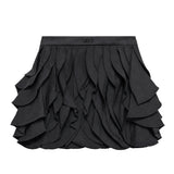 Elisabetta Franchi La Mia Bambina Gonna Nero con Logo Strass per Neonate