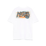 MSGM Kids T-shirt Bianca con Stampa per Bambini retro
