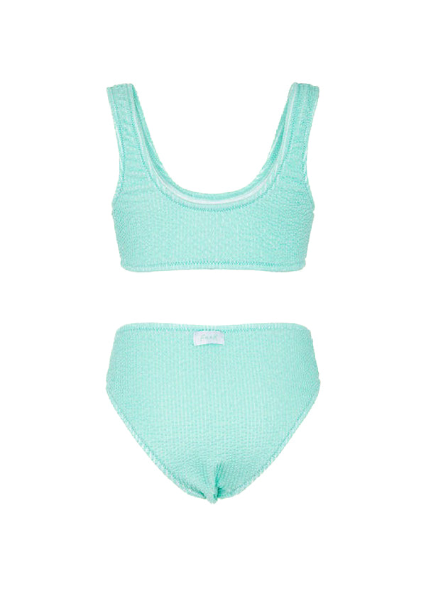 EffeK Costume Bikini a Fascia Acqua Marina per Bambine