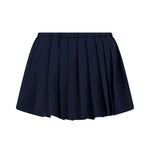 John Richmond Kids Gonna Plissettata Blu Navy con Coulisse e Placca Logo per Bambine