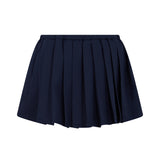 John Richmond Kids Gonna Plissettata Blu Navy con Coulisse e Placca Logo per Bambine