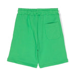 MSGM Kids Bermuda Verde con Logo