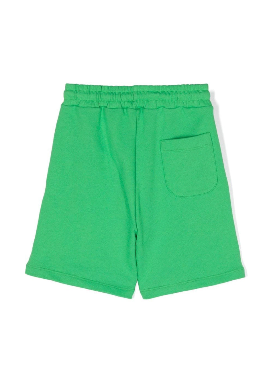 MSGM Kids Bermuda Verde con Logo