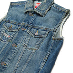 Diesel Kids Gilet in Denim Sfumato per Bambini